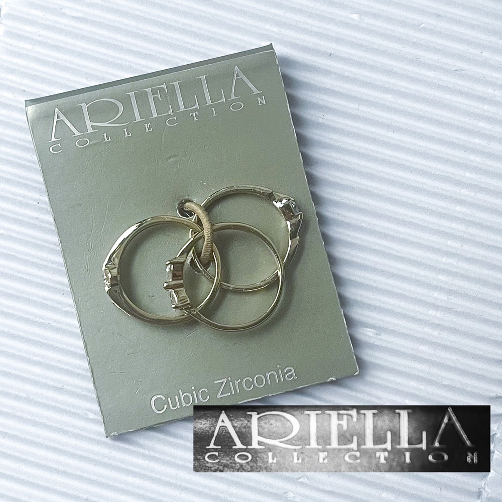 ARIELLA Collection 3 Gold Stackable Rings